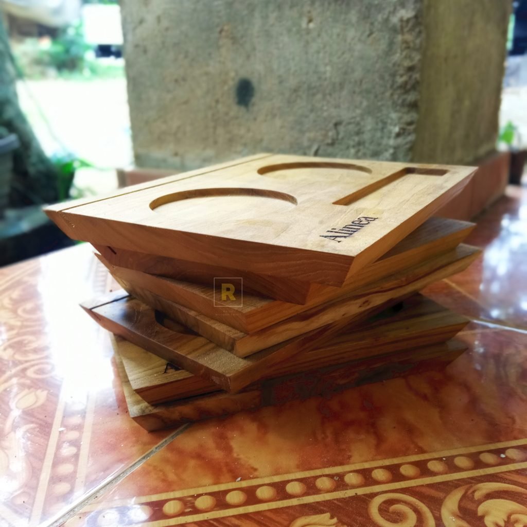 Tatakan Gelas Kayu untuk Cafe